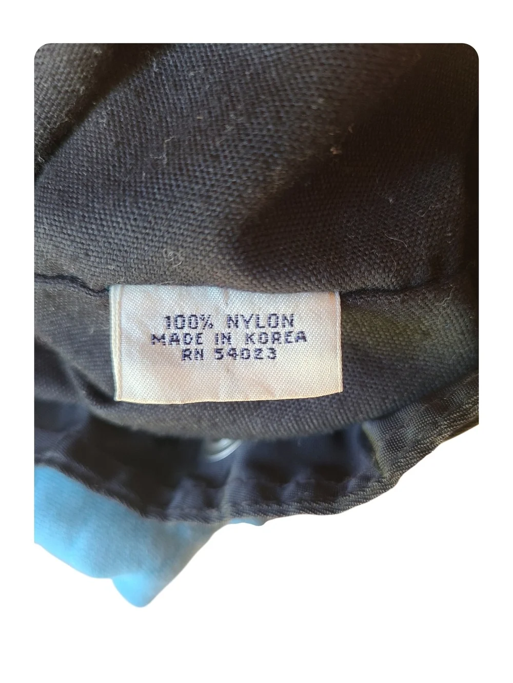 Vintage GAP Black Nylon Drawstring Backpack Rucksack Minimalist 90s Gorpcore
